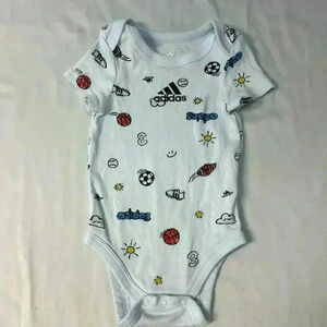 Adidas - short sleeve  onesie. Size 0-6 months